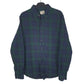 Mens Navy L.L.Bean Flannel Long Sleeve Shirt