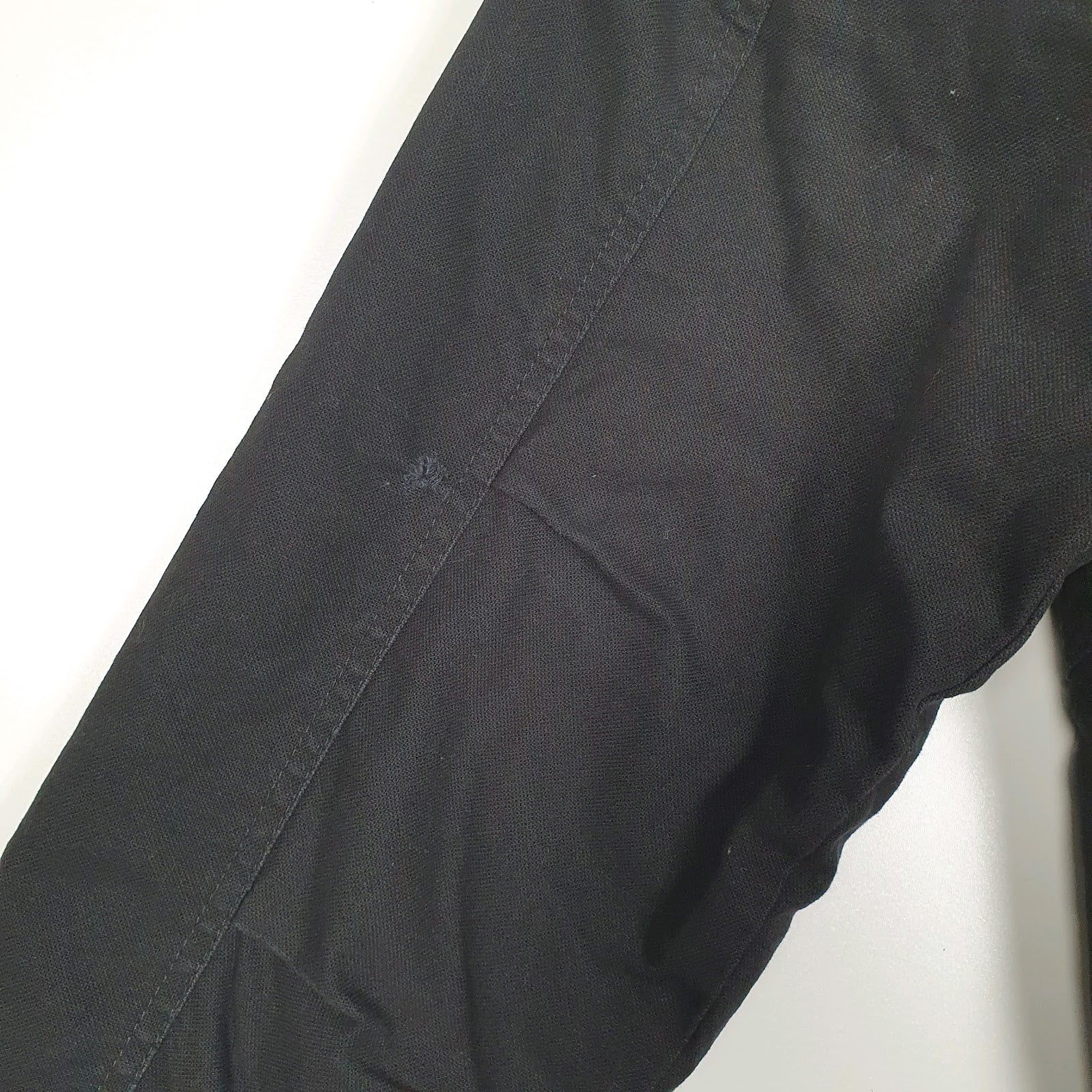 Mens Black Wrangler Chore Windbreaker Hoodie Padded  Coat