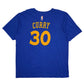 Mens Blue Adidas Golden State Warriors NBA Basketball Curry  T Shirt