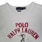Mens White Polo Ralph Lauren Montauk NY Surfing  T Shirt
