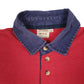 Mens Red Unbranded Rugby  Polo Shirt