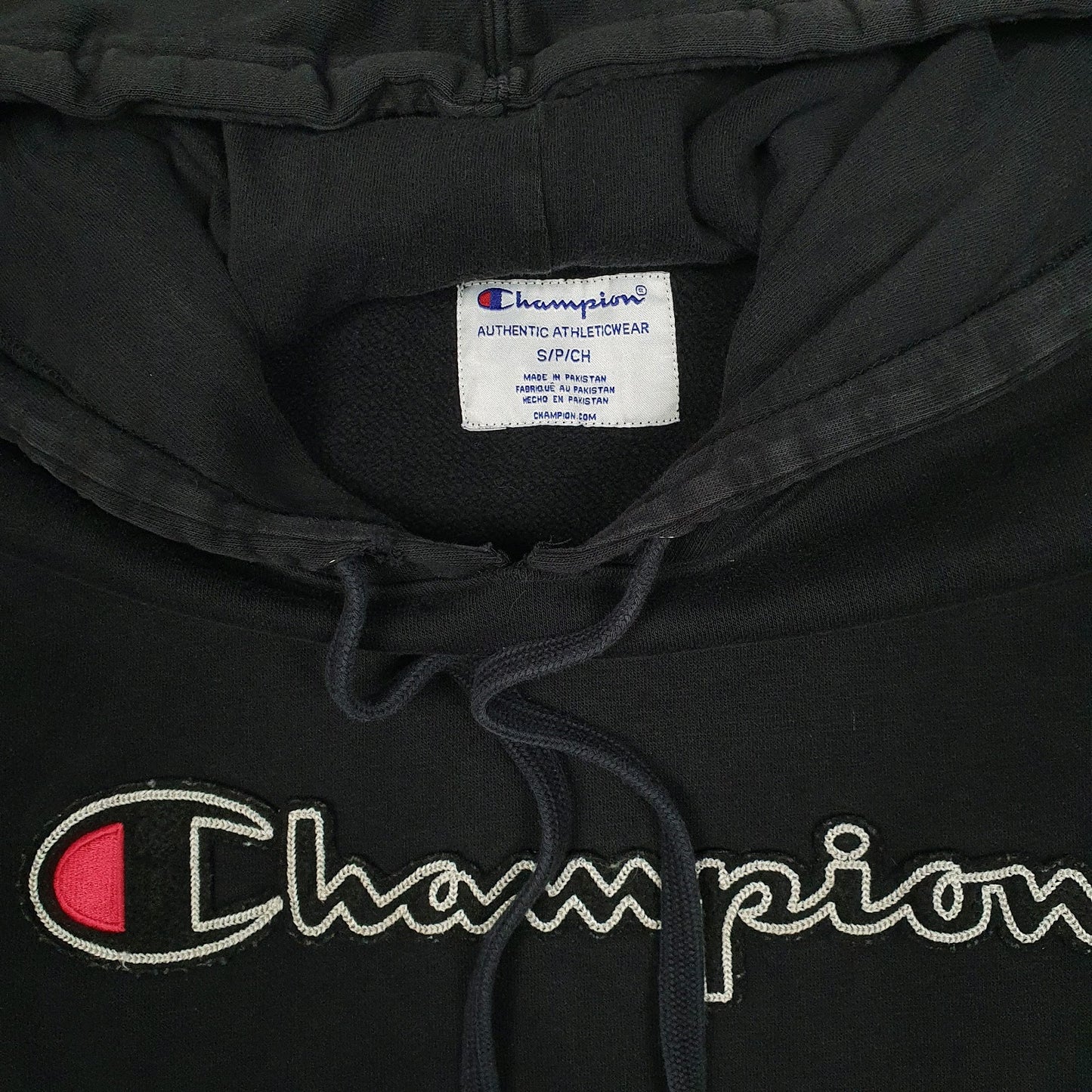Mens Black Champion  Hoodie Jumper