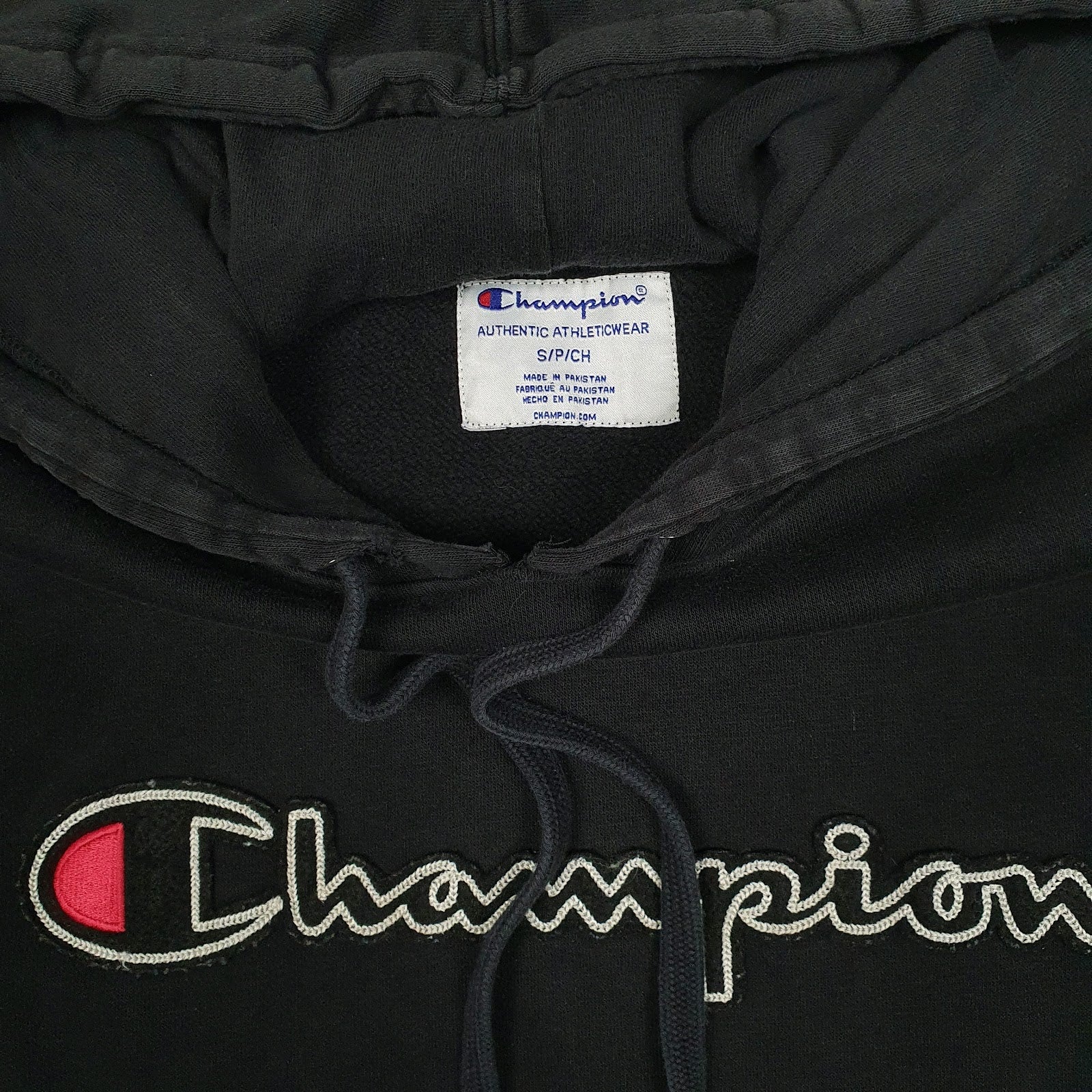 Mens Black Champion  Hoodie Jumper