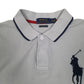 Mens Blue Polo Ralph Lauren Custom Slim Fit USA Quarter Zip Polo Shirt