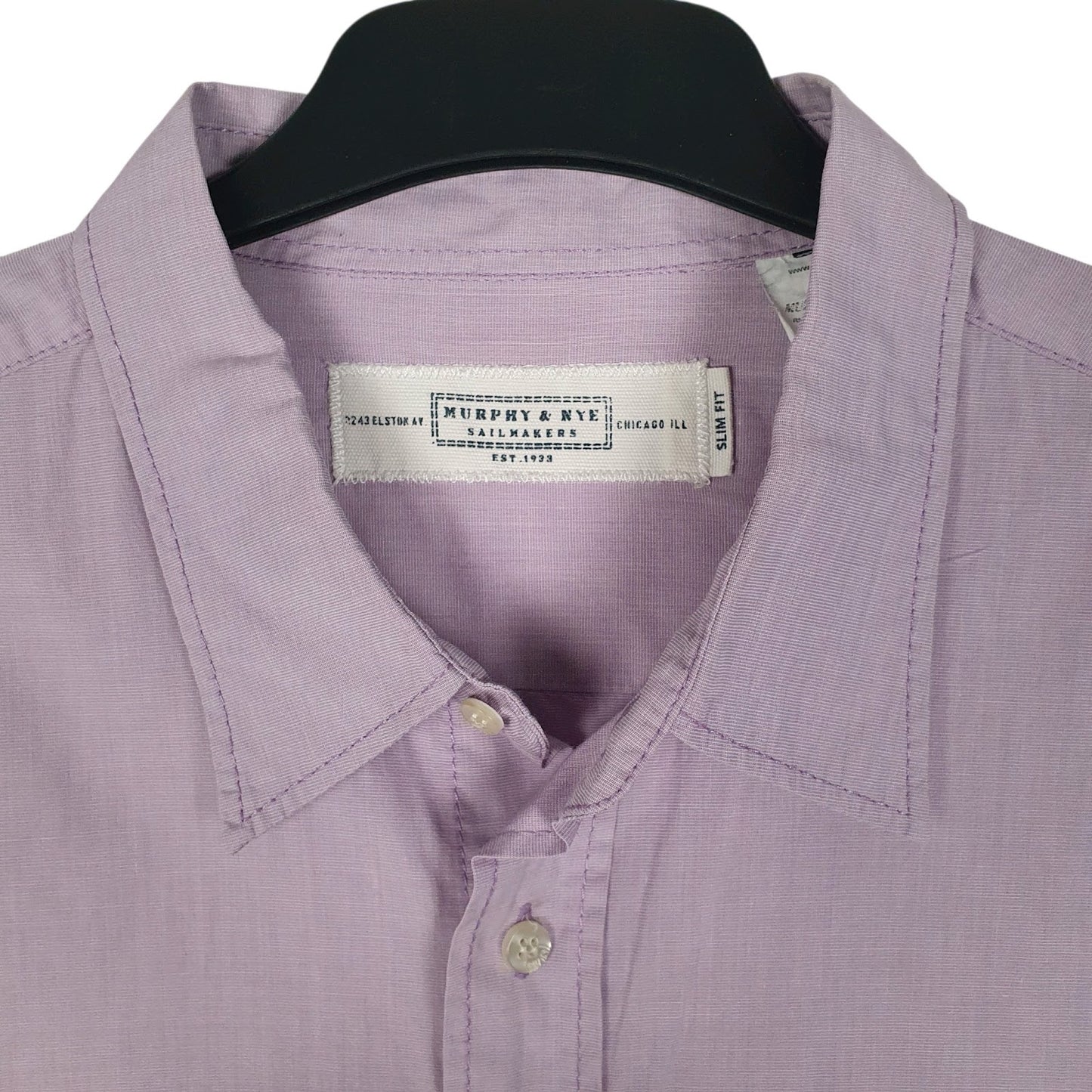 Mens Purple Murphy & Nye Sailmakers  Shirt