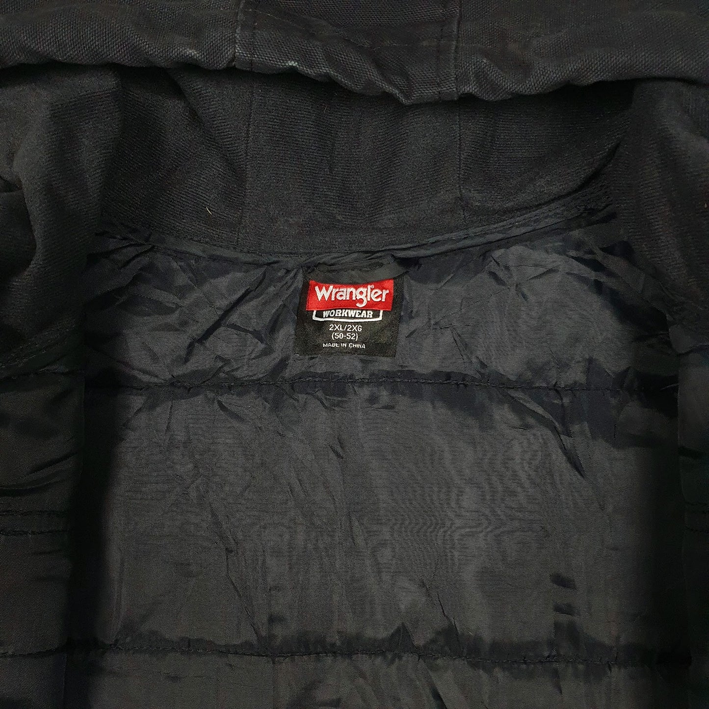 Mens Navy Wrangler Vest Bodywarmer Workwear Hoodie  Coat