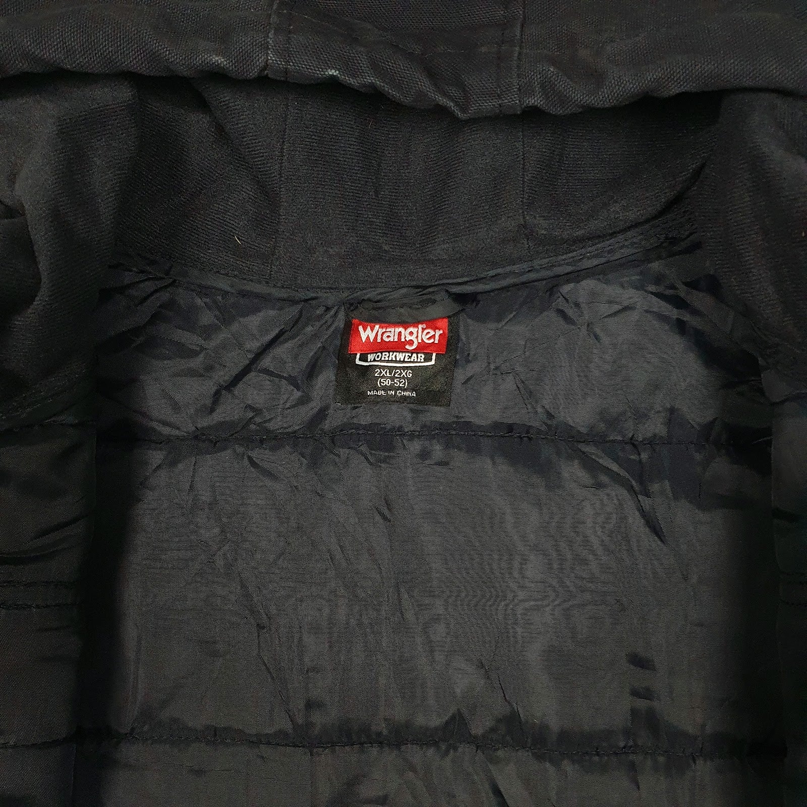Mens Navy Wrangler Vest Bodywarmer Workwear Hoodie  Coat