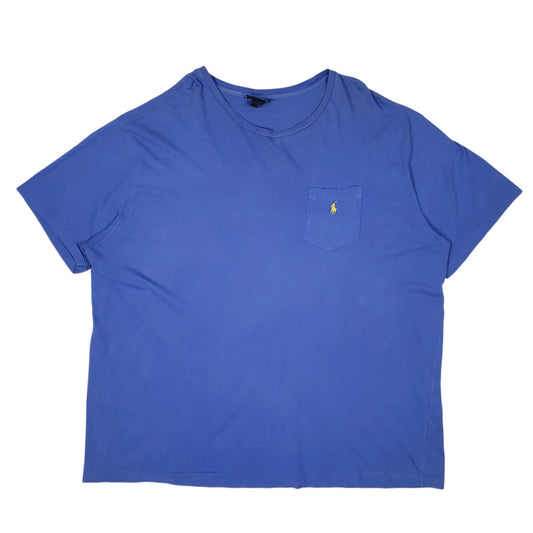 Mens Blue Polo Ralph Lauren Vintage 90s Short Sleeve T Shirt