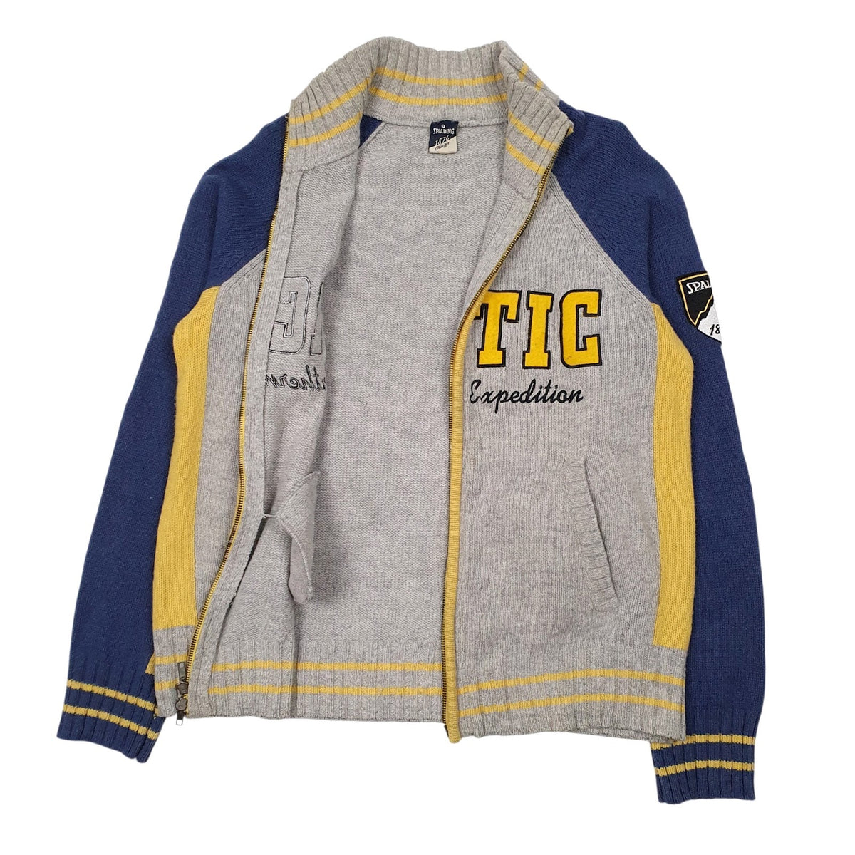 Mens Grey Spalding Artic Northern Expedition Full Zip Jumper