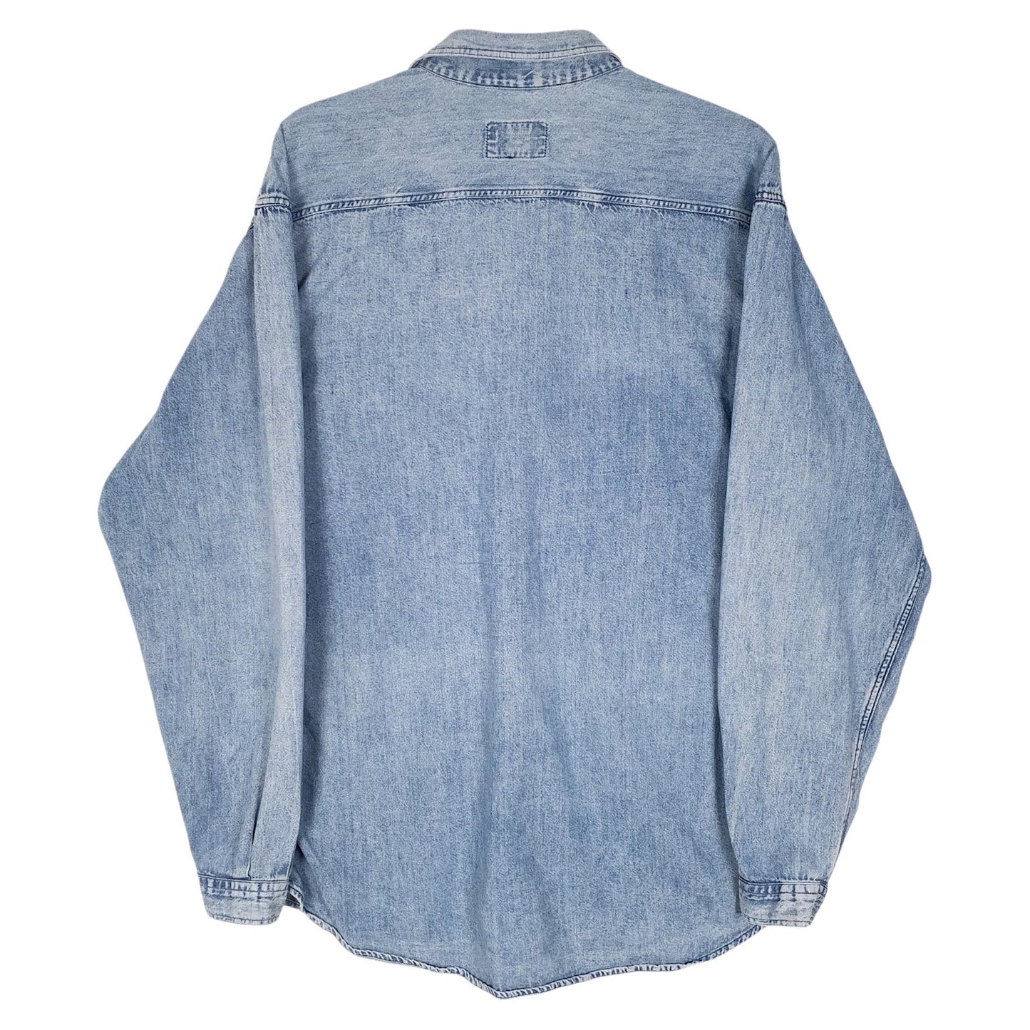 Mens Blue Armani Denim  Shirt