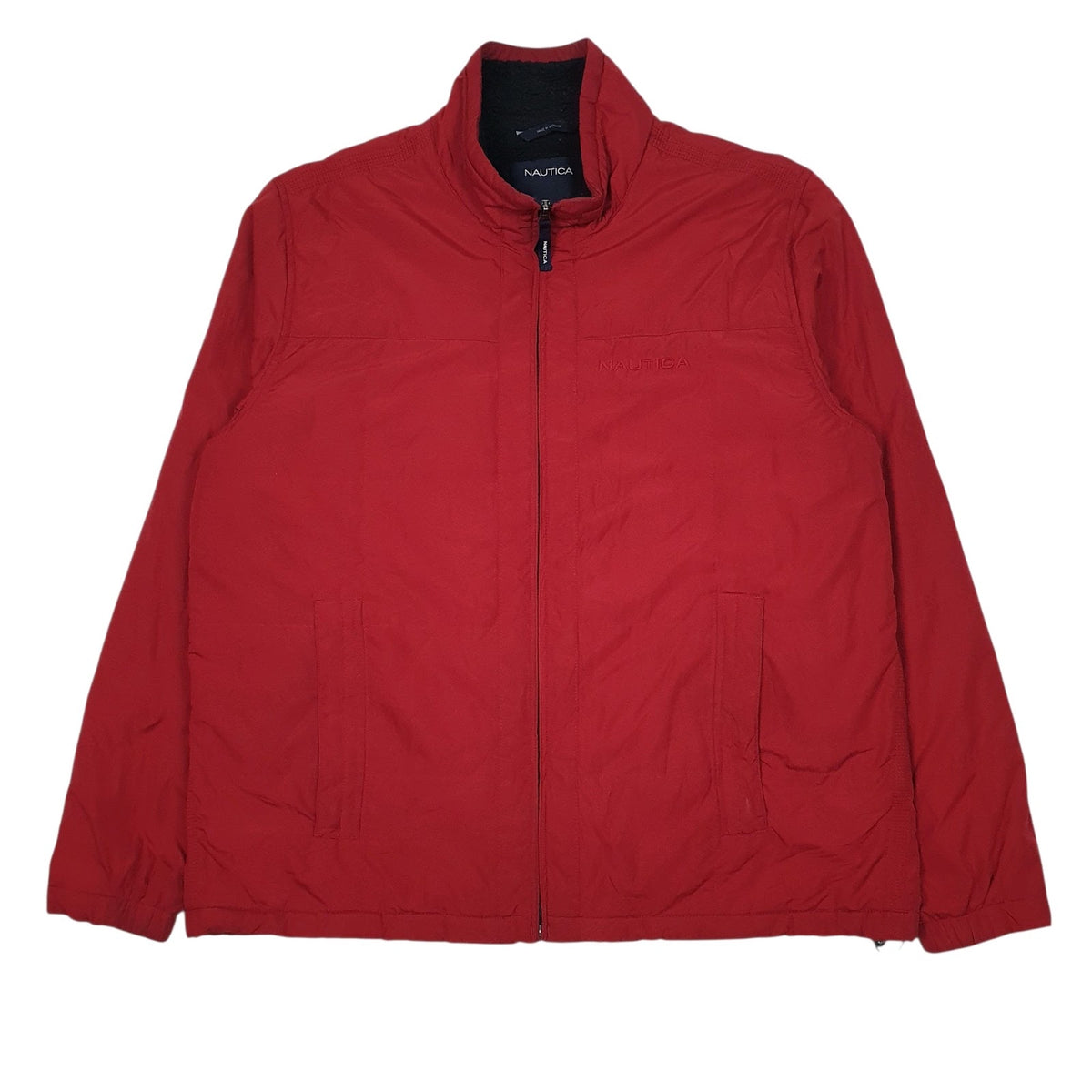Mens Red Nautica Fleece Lined  Coat