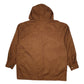 Mens Brown Wrangler Hoodie Chore Windbreaker  Coat