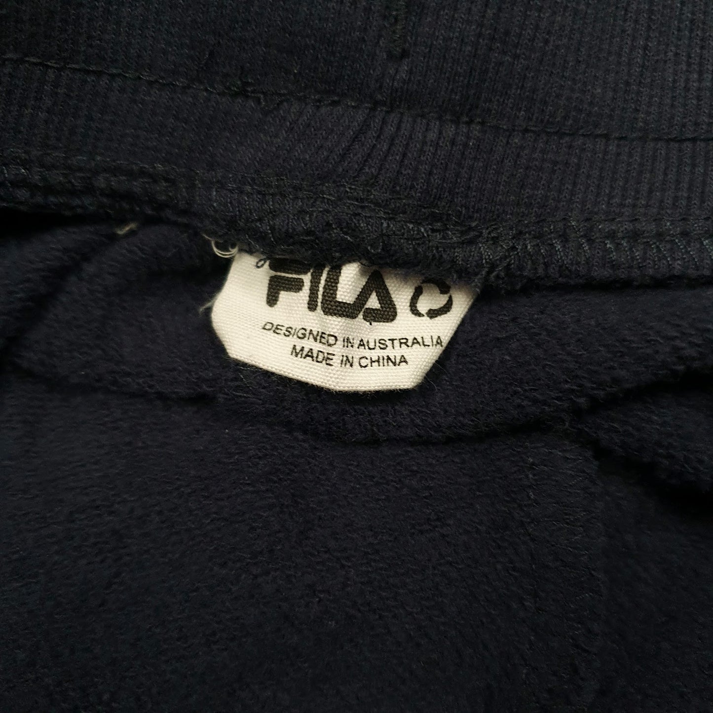 Mens Navy Fila   Trousers