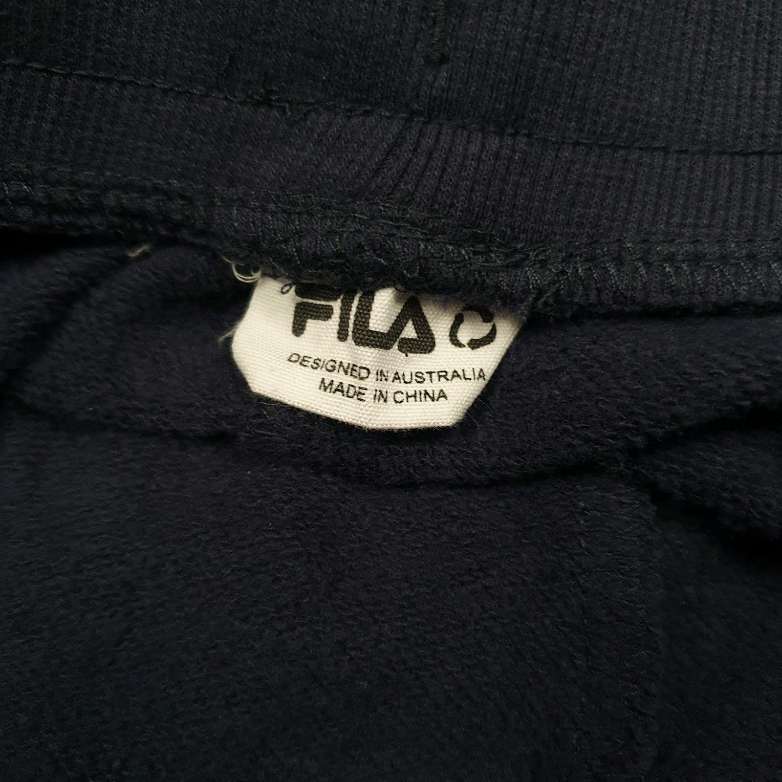 Mens Navy Fila   Trousers