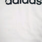 Mens White Adidas Spellout Hoodie Jumper
