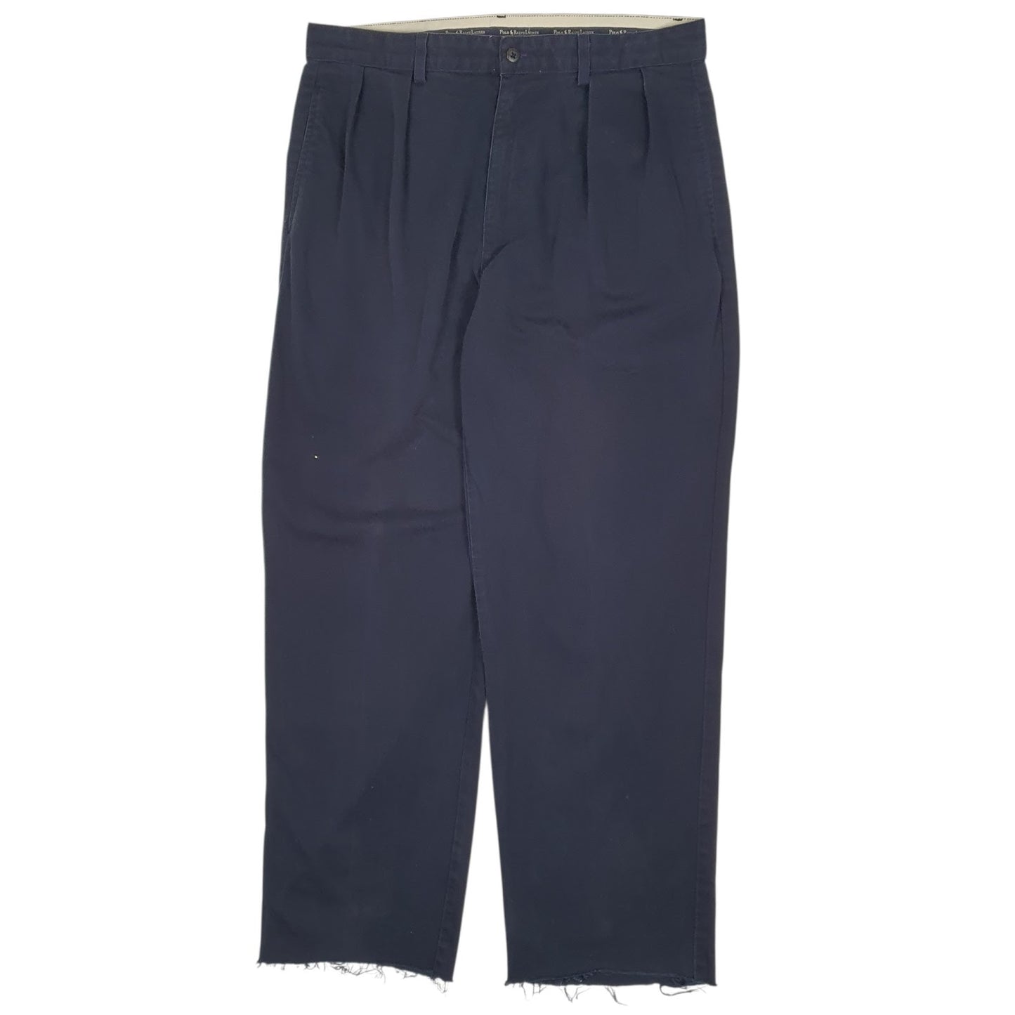 Mens Navy Polo Ralph Lauren Vintage 90s Chino Trousers