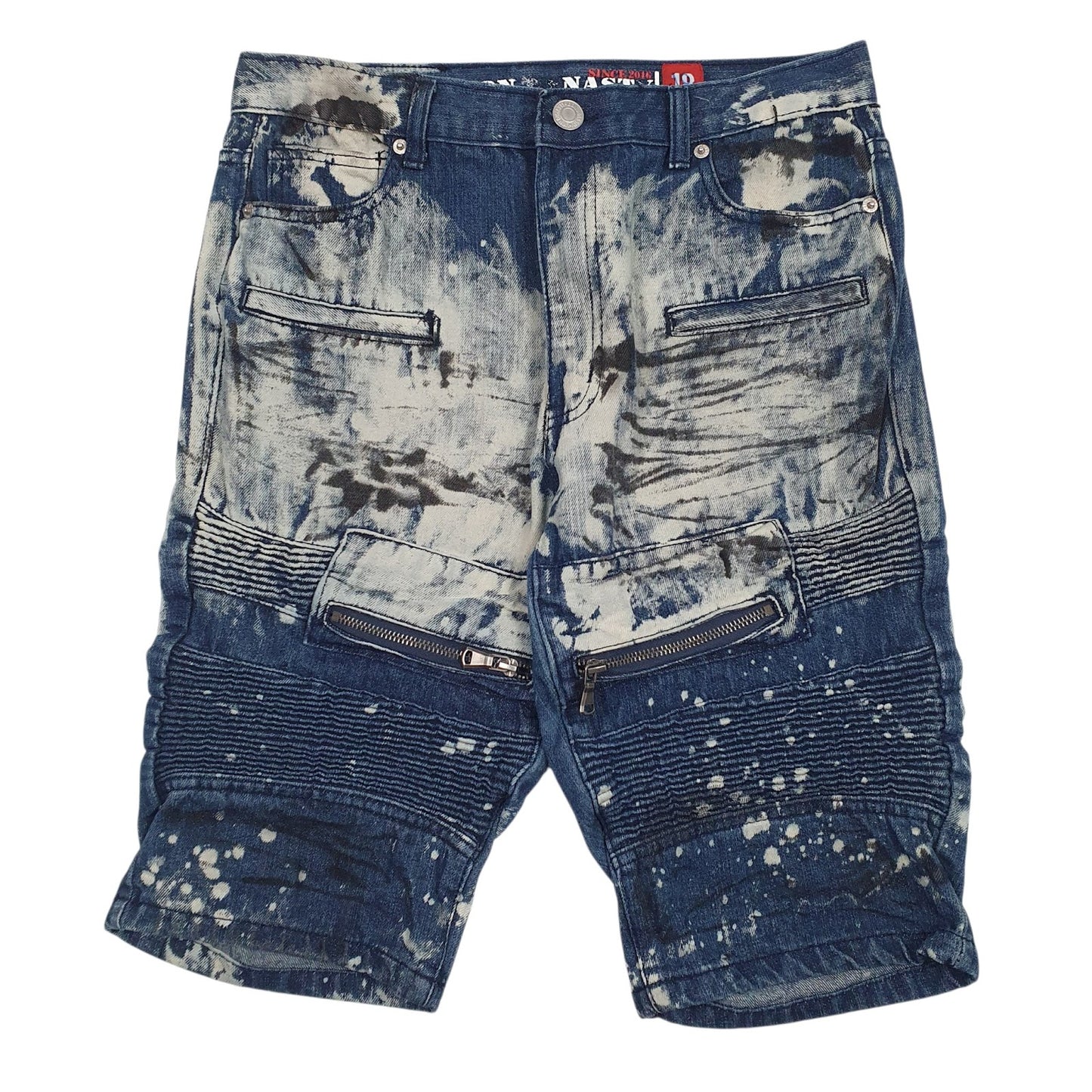 Womens Blue Lion Dynasty  Denim Shorts