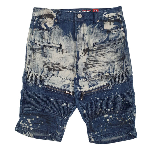 Womens Blue Lion Dynasty  Denim Shorts