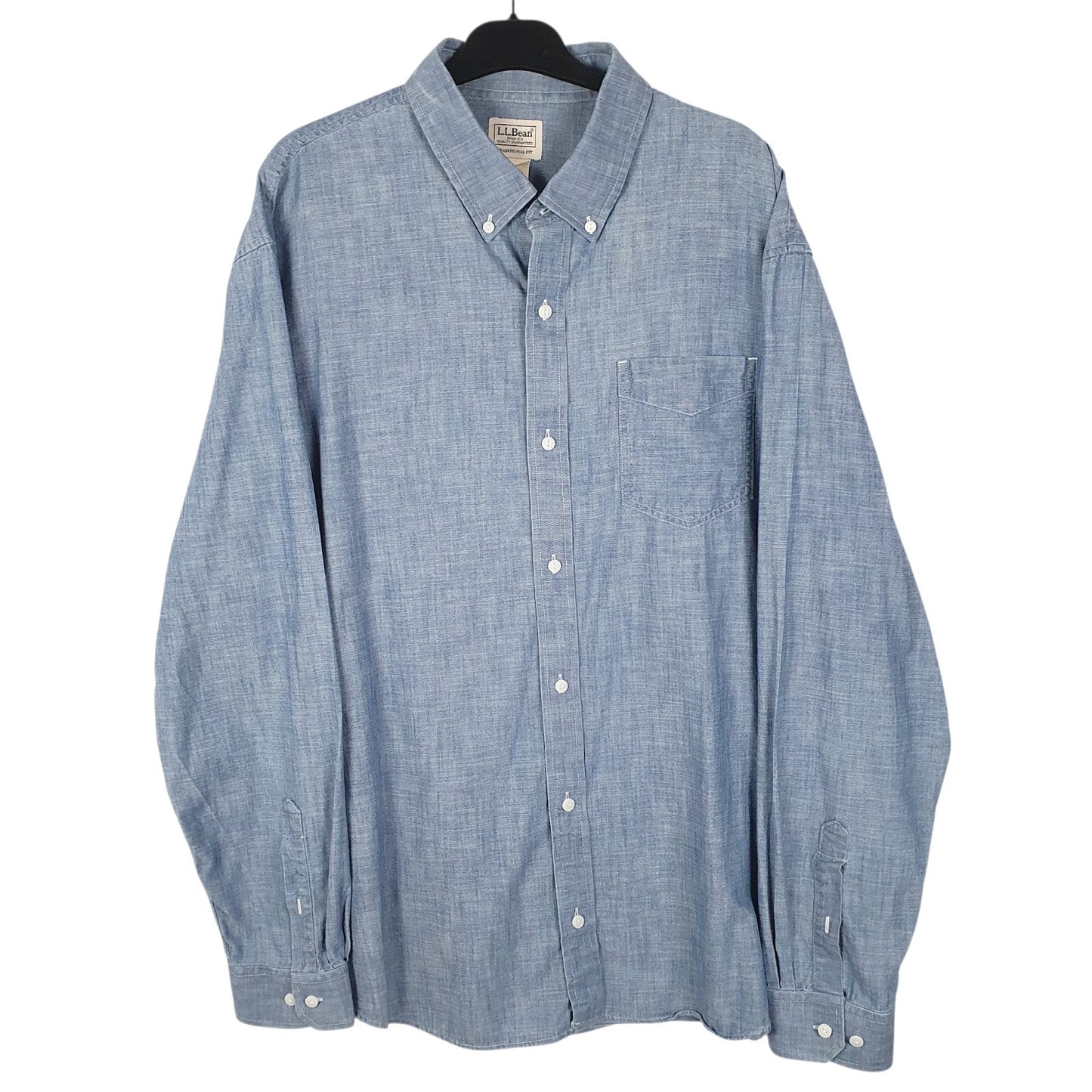 Mens Blue L.L.Bean  Long Sleeve Shirt