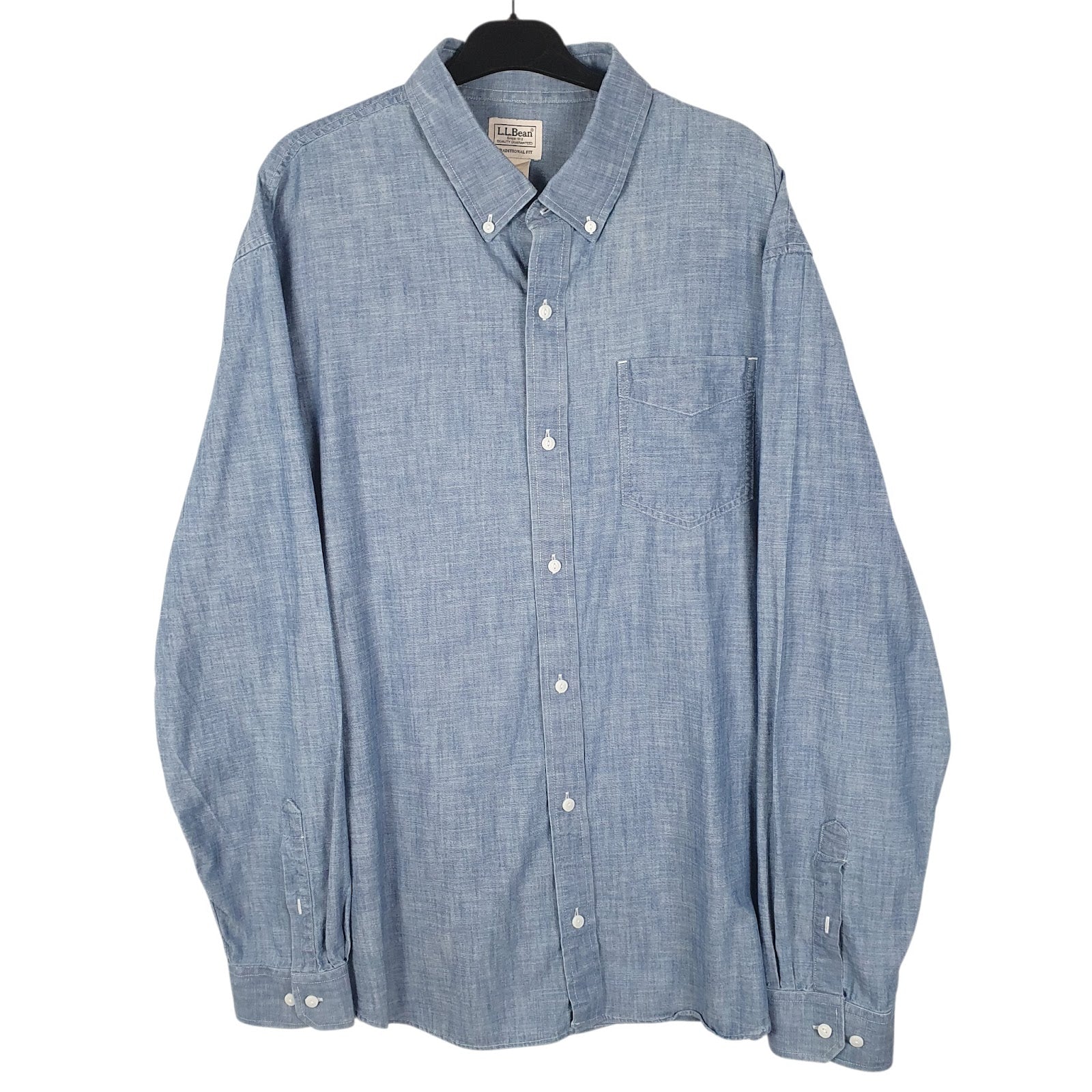 Mens Blue L.L.Bean  Long Sleeve Shirt