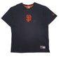 Mens Black Nike Vintage 00s MLB San Francisco Giants Short Sleeve T Shirt