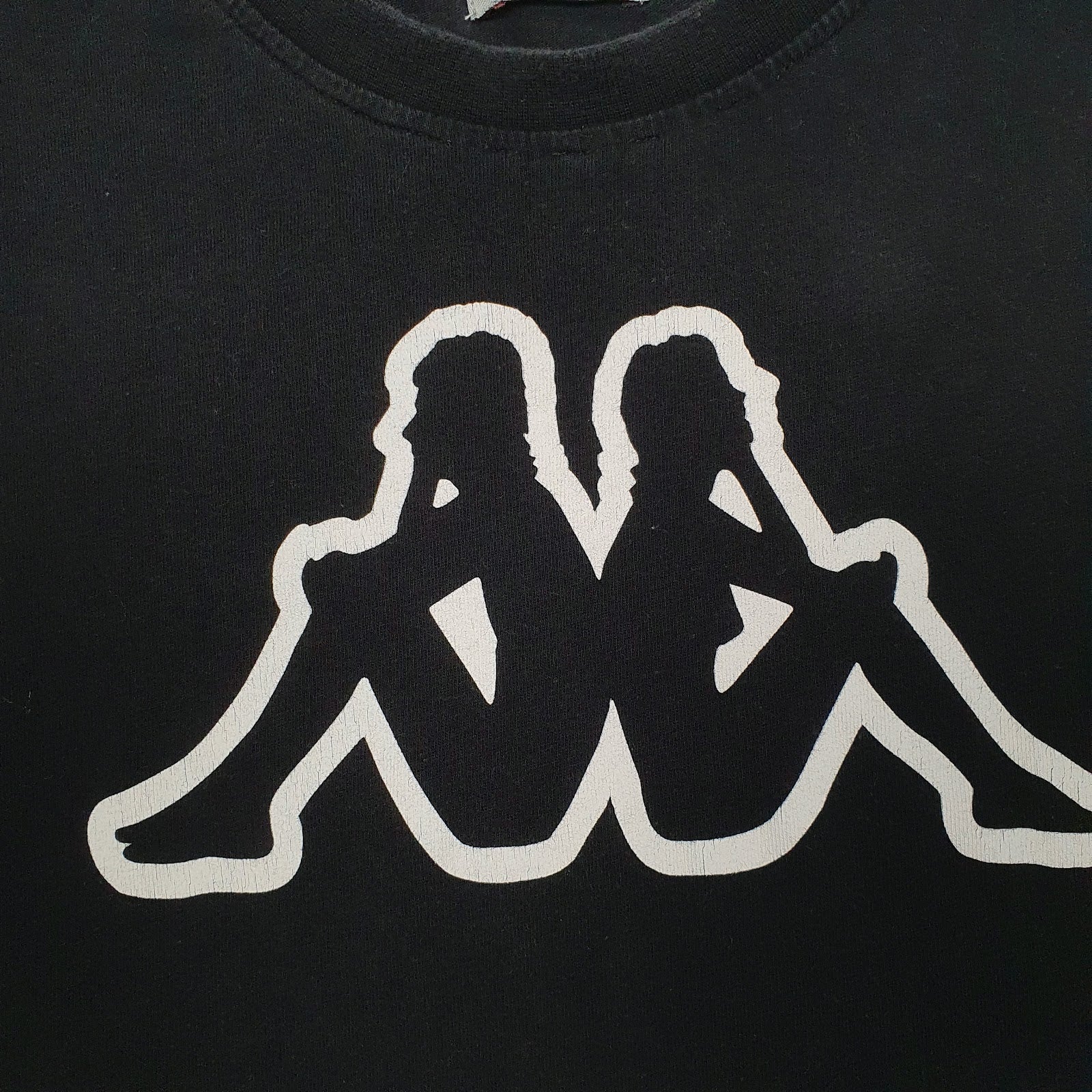 Mens Black Kappa   T Shirt