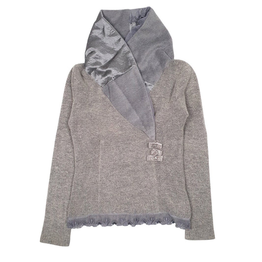 Womens Grey Bluoltre  Shoal Neck Jumper