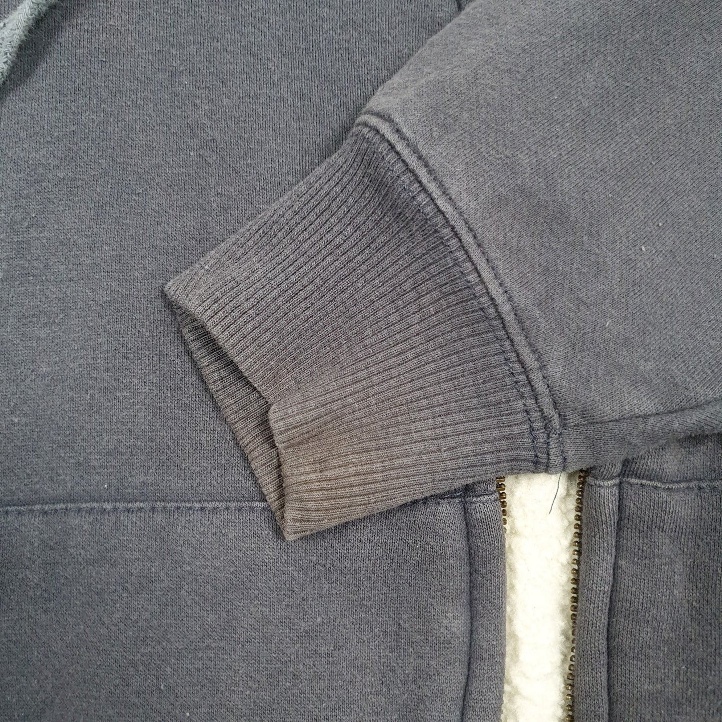 Mens Grey Dickies Fleece Lined Full Zip Jumper