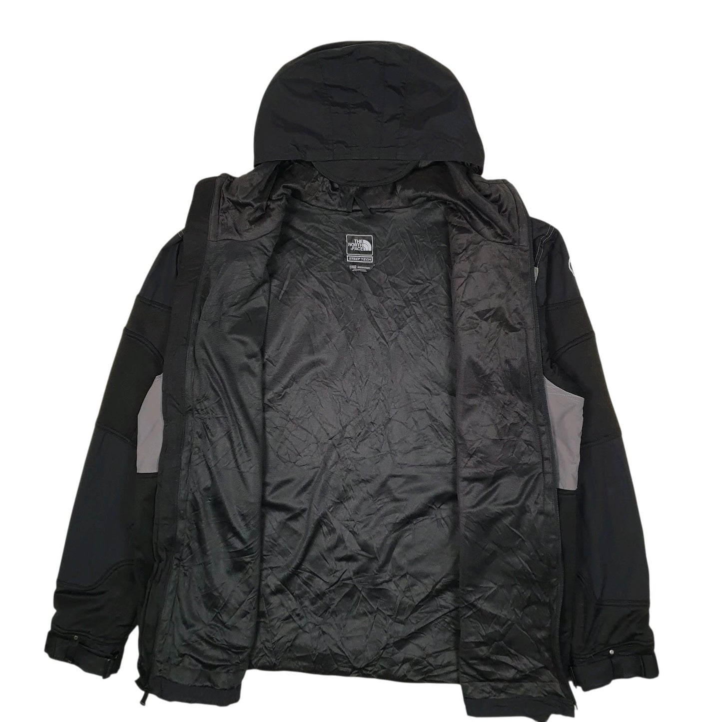 Mens Black The North Face Steep Tech Windbreaker Hoodie Coat