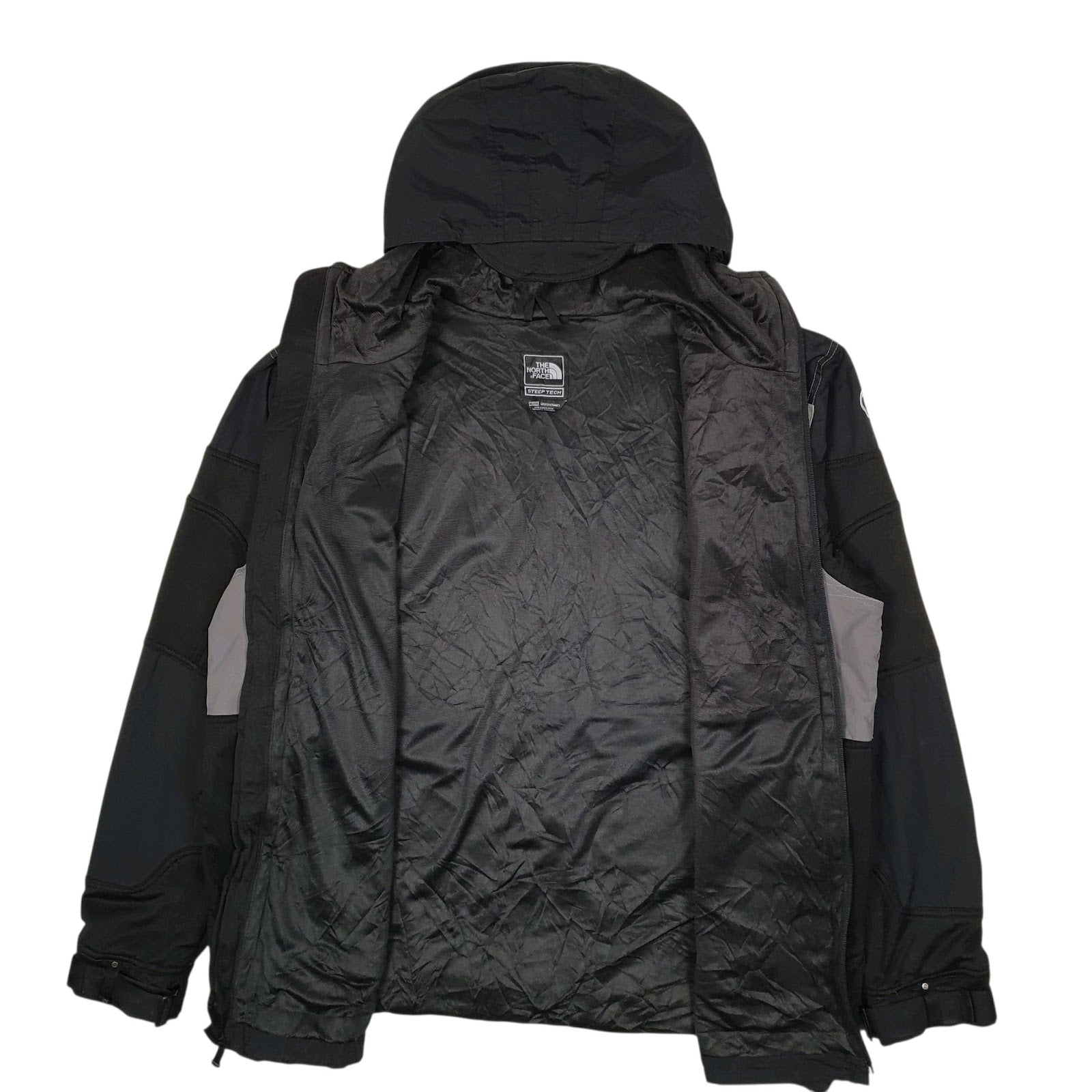 Mens Black The North Face Steep Tech Windbreaker Hoodie Coat