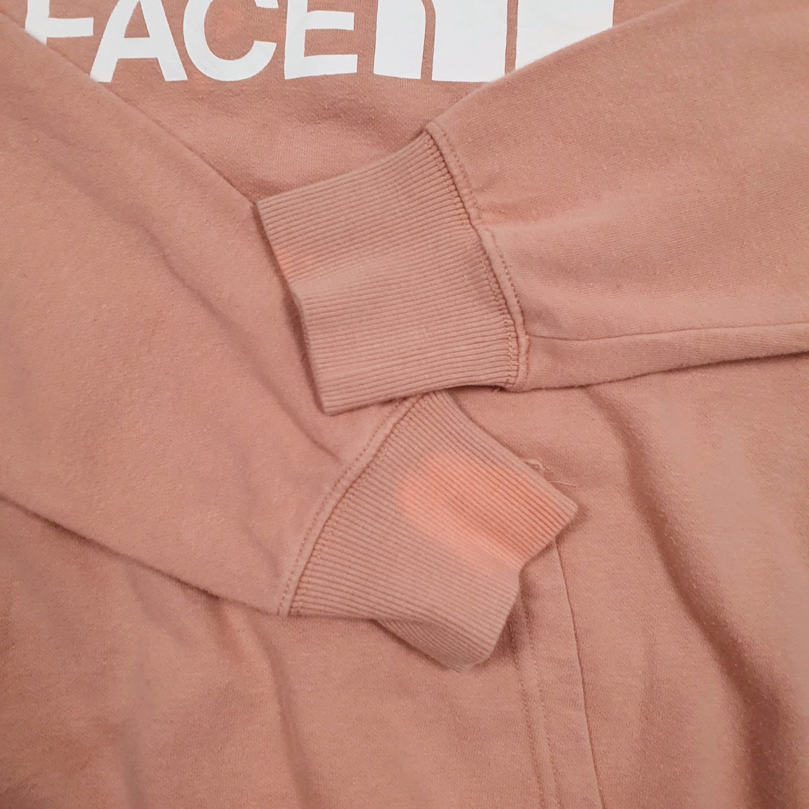 Womens Pink The North Face Spellout Hoodie Jumper