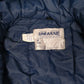 Mens Navy Uniwear Heavy Workwear Padded Vintage 90s Hoodie Coat