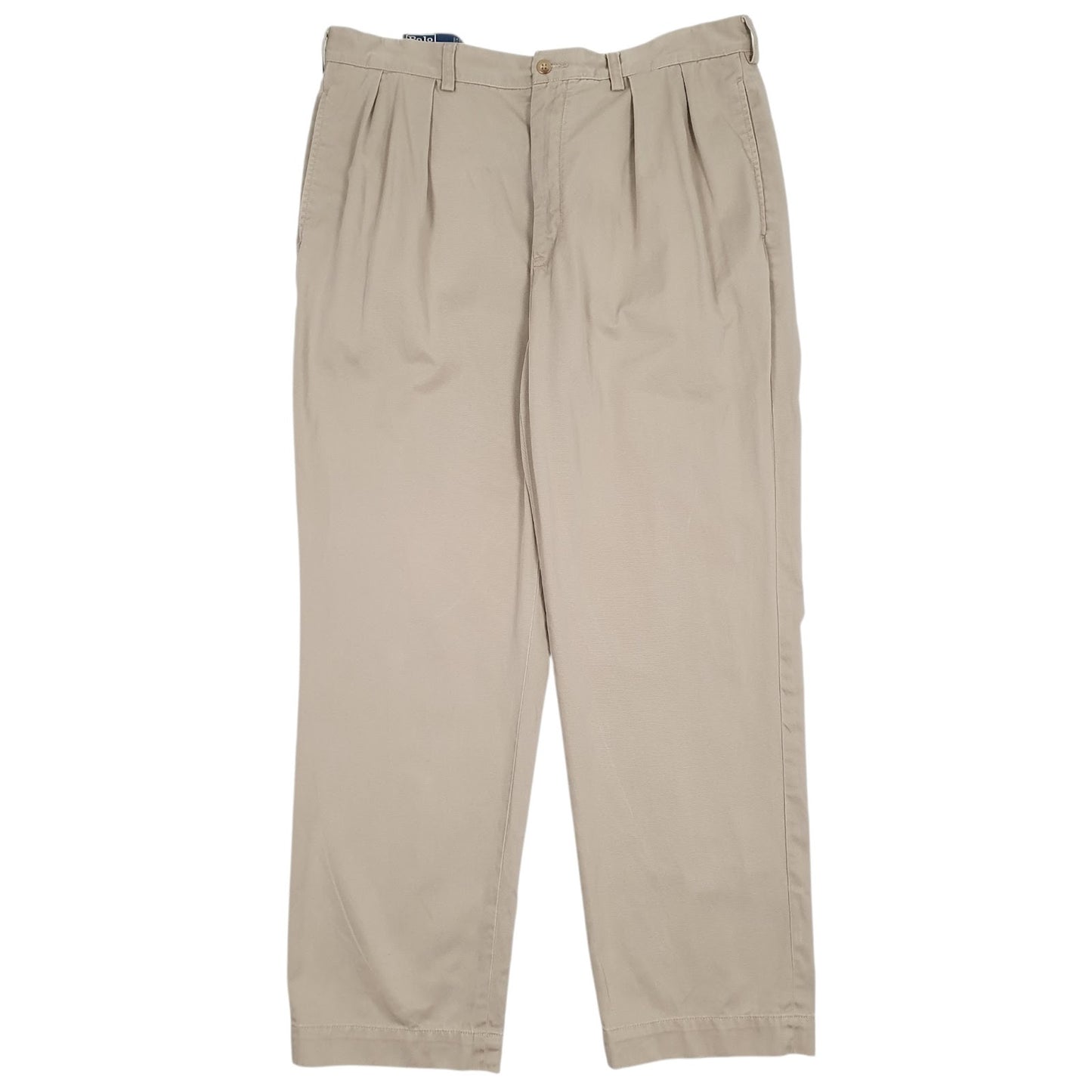 Mens Brown Polo Ralph Lauren Andrew Pant Pleated Chino Trousers