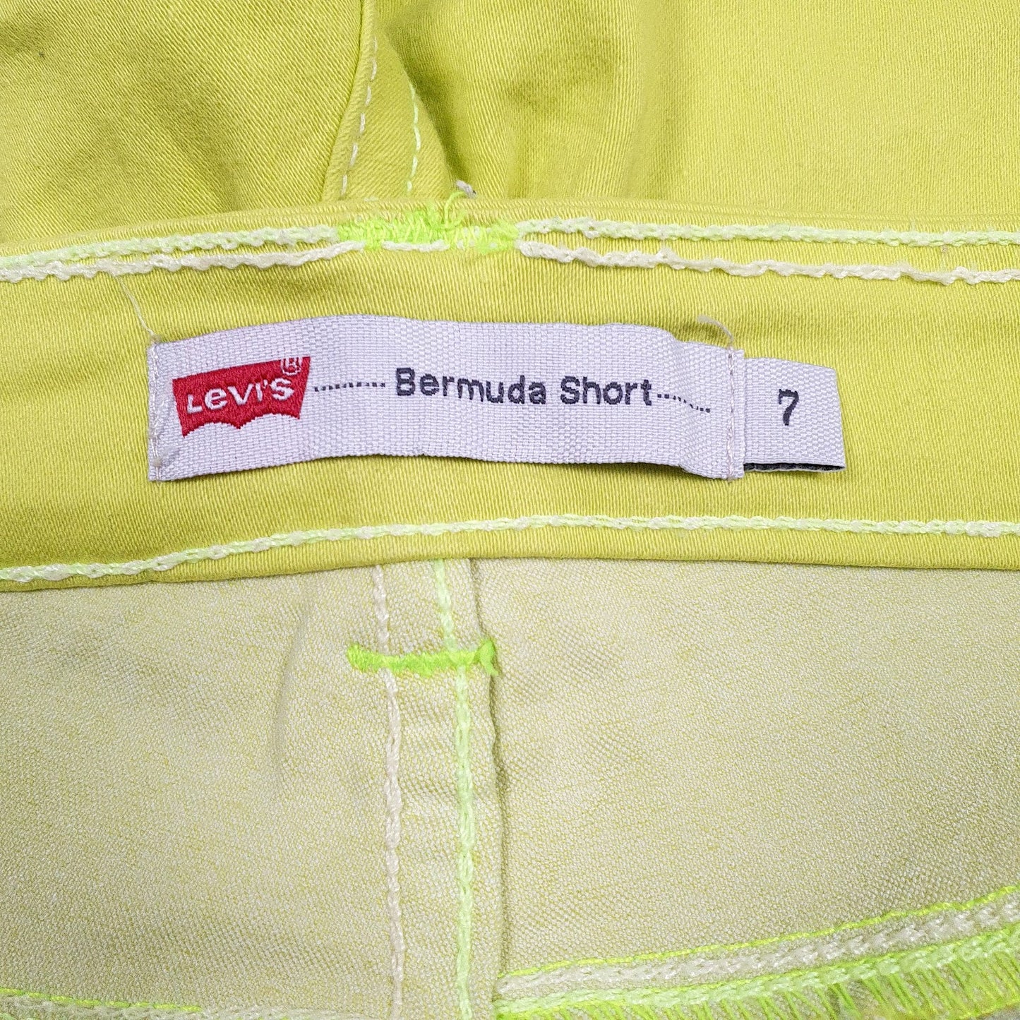 Womens Green Levis Bermuda Hoodie Shorts