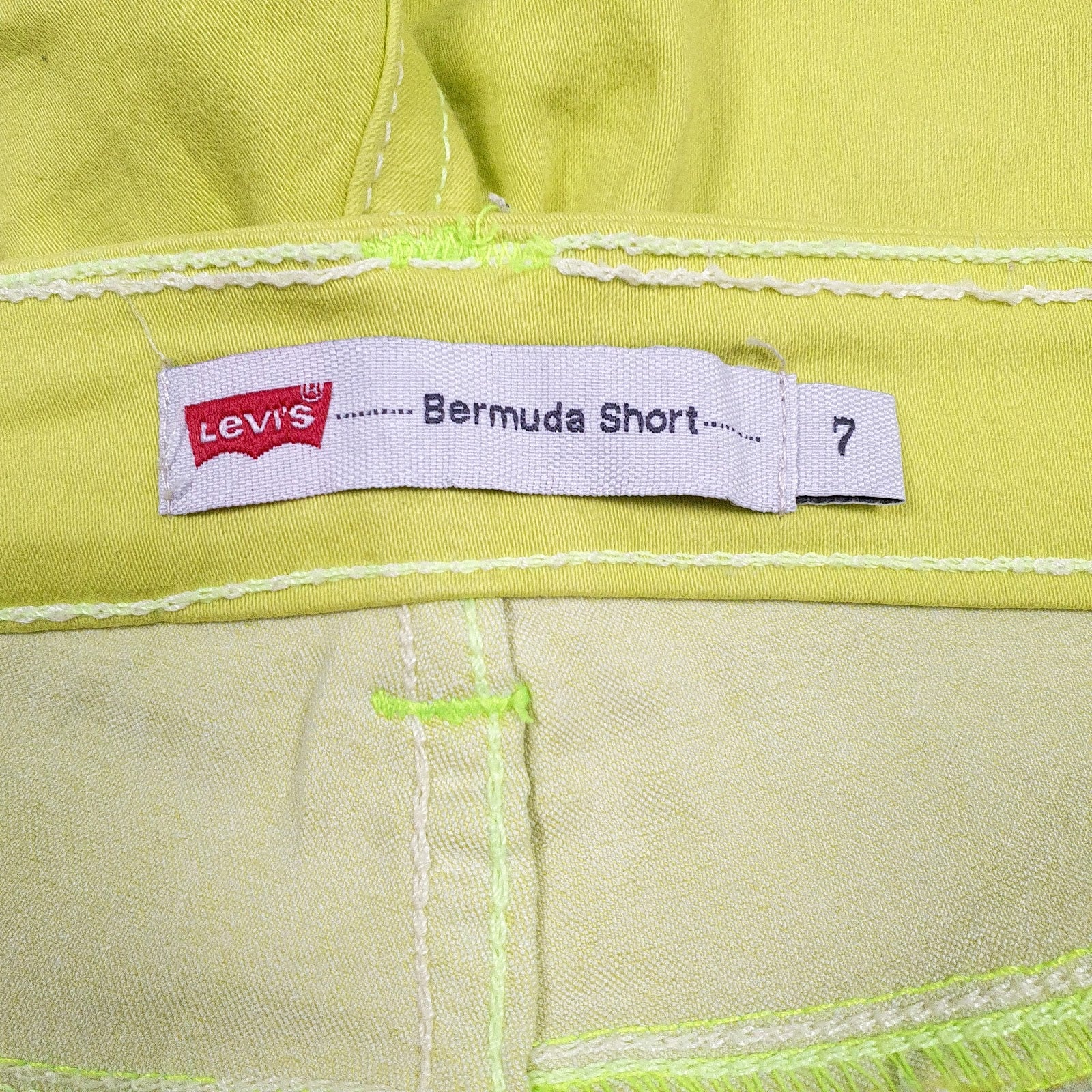 Womens Green Levis Bermuda Hoodie Shorts