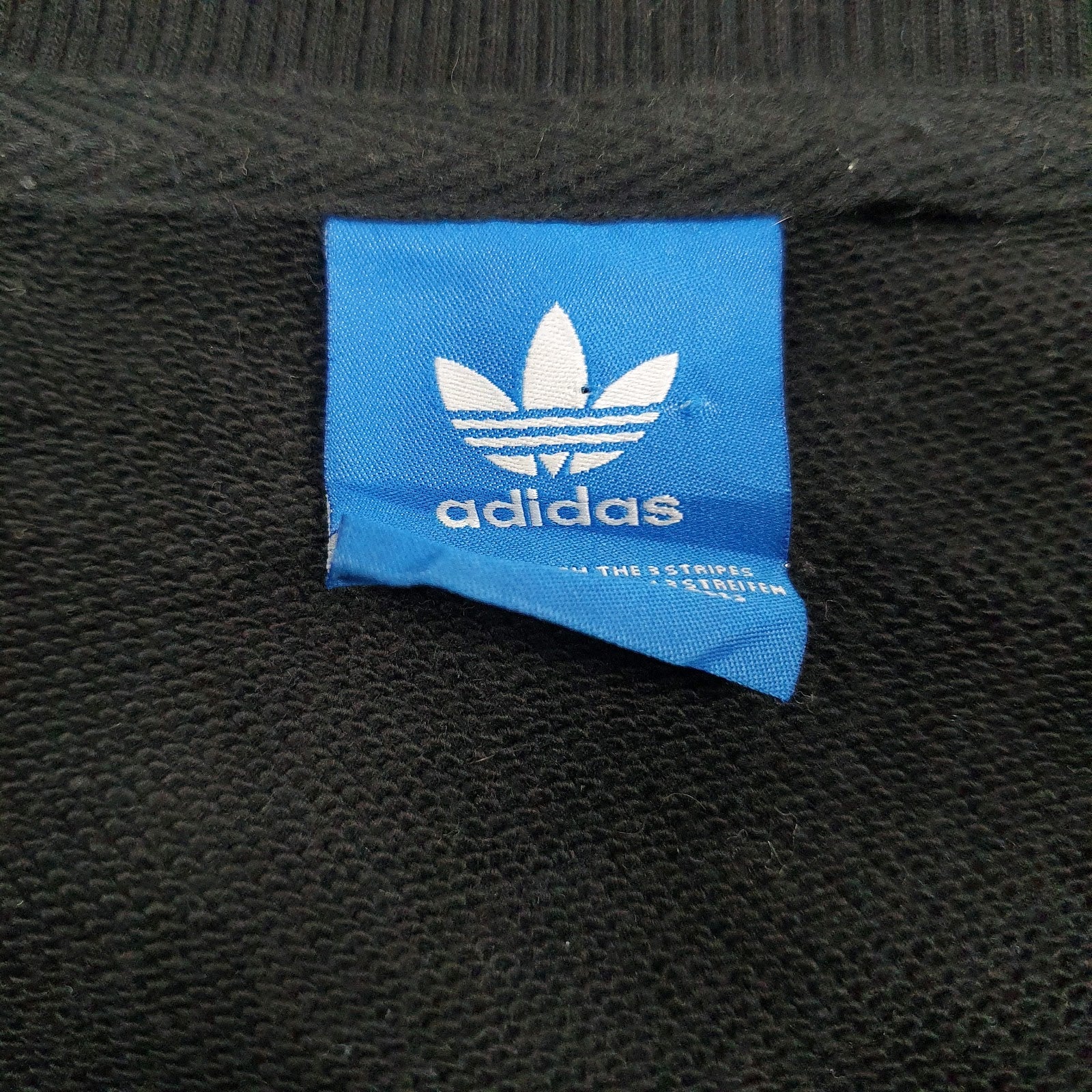Mens Black Adidas  Crewneck Jumper