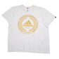 Mens White Adidas Spellout Short Sleeve T Shirt
