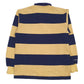 Mens Yellow Barbarian Rugby Michigan Crewneck Polo Shirt
