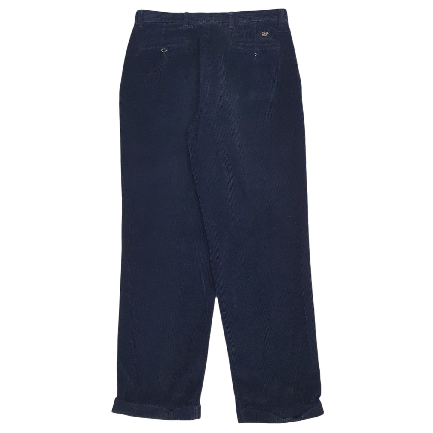 Mens Navy Dockers Pleated  Trousers
