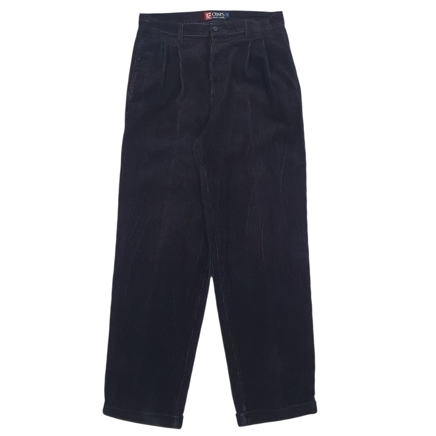 Mens Black Ralph Lauren  Corduroy Trousers