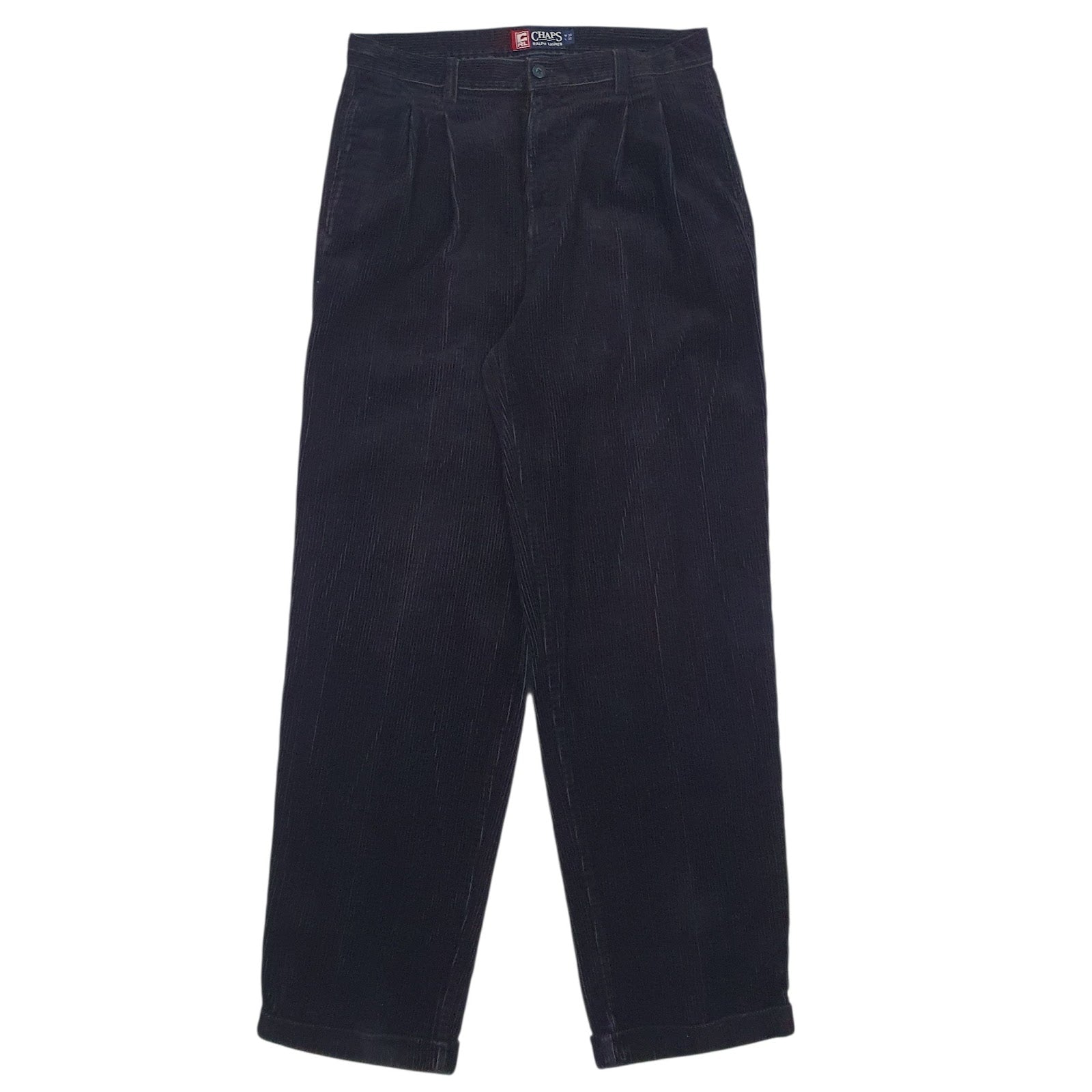 Mens Black Ralph Lauren  Corduroy Trousers