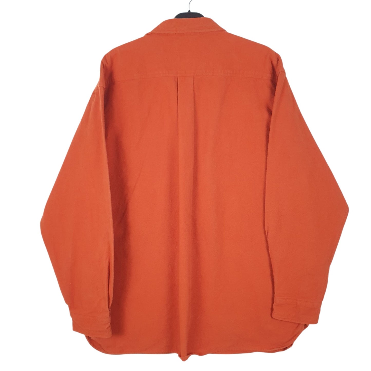 Mens Orange L.L.Bean Chamois  Shirt