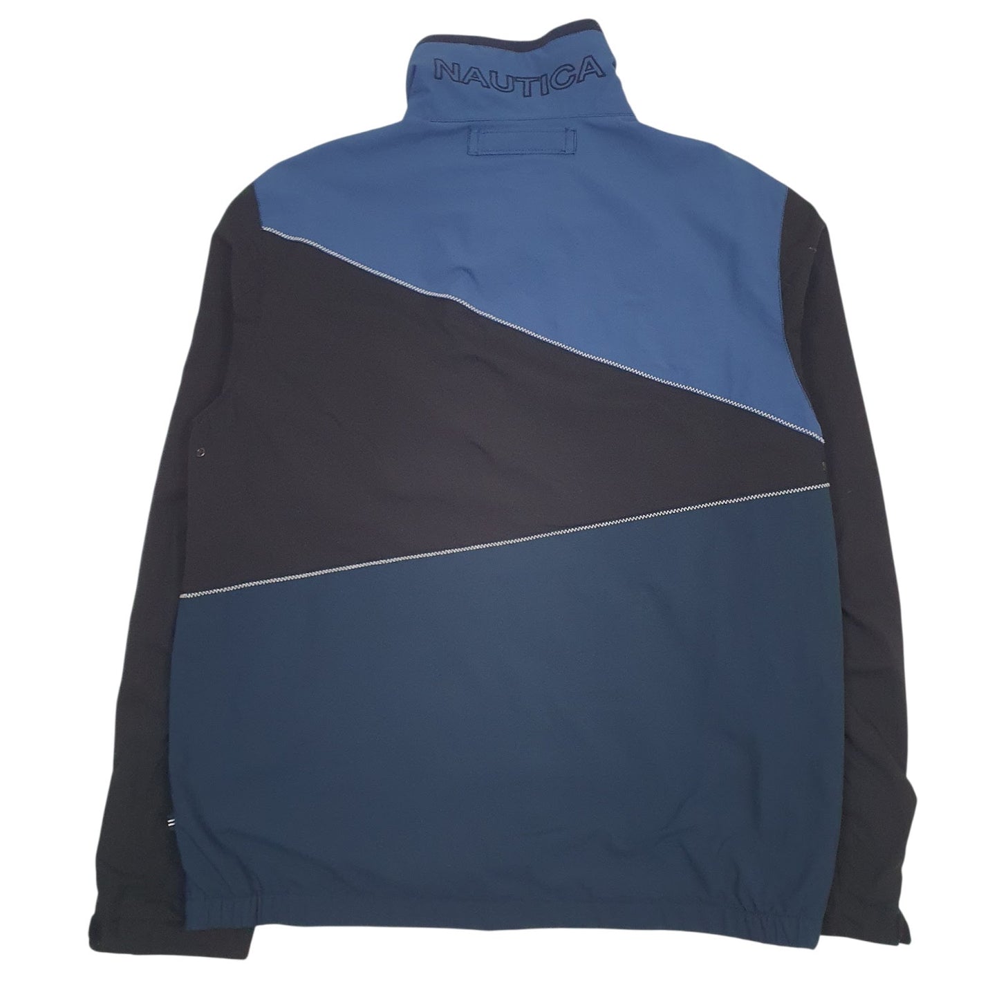 Mens Blue Nautica  Crewneck Coat
