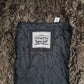 Mens Black Levis Fur Lined Fishtail  Coat