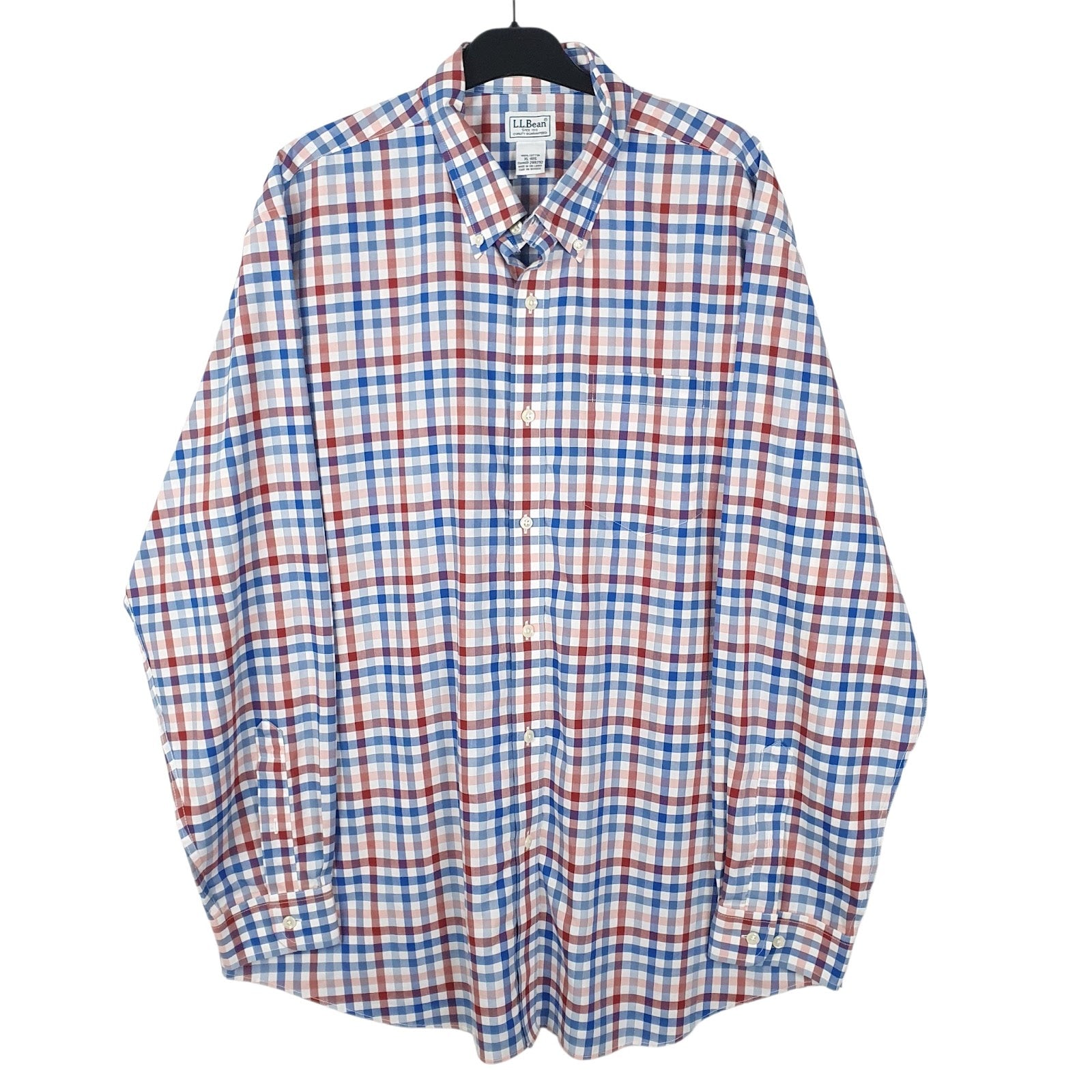 Mens Blue L.L.Bean  Long Sleeve Shirt