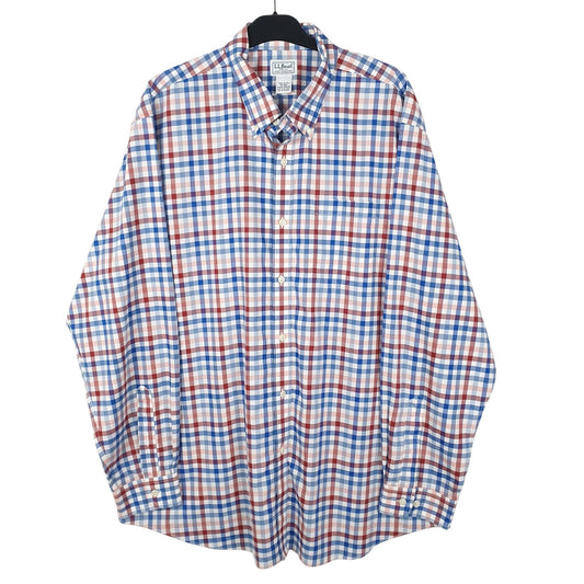 Mens Blue L.L.Bean  Long Sleeve Shirt