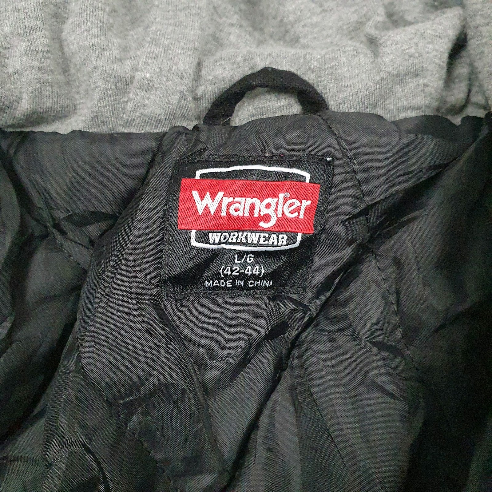 Mens Black Wrangler Padded  Coat