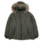Womens Green Nautica Parka Crewneck Coat