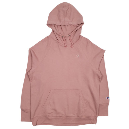 Mens Pink Champion  Hoodie Jumper