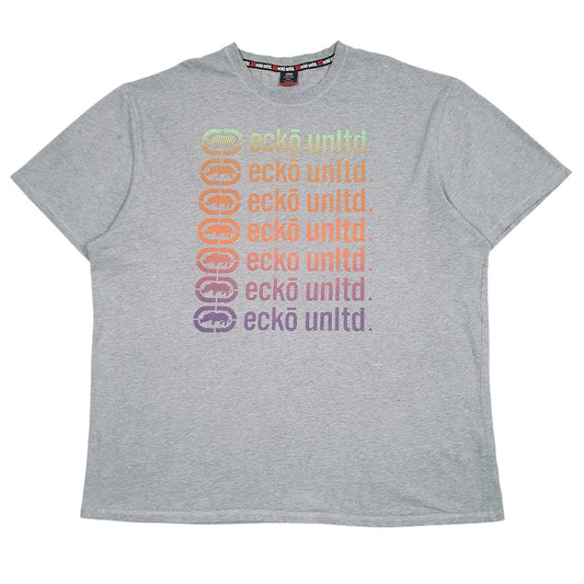 Mens Grey Ecko Unltd Spellout Short Sleeve T Shirt